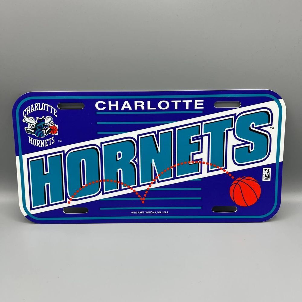 Charlotte‎ Hornets NBA Wincraft Plastic License Plate